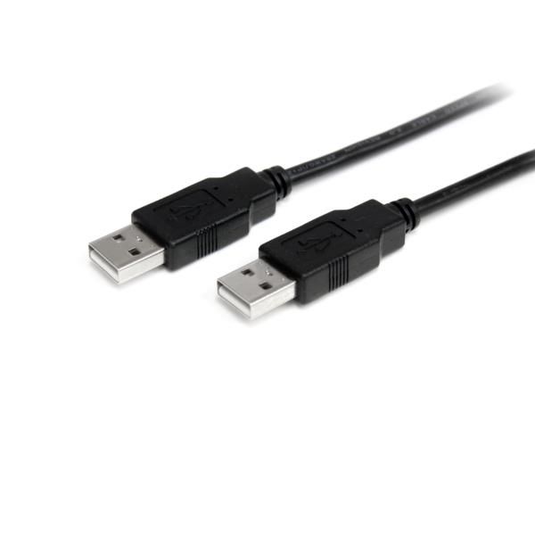 Cable de 1m Cables USB 2.0 Alta Velocidad Macho a Macho USB A - Negro
