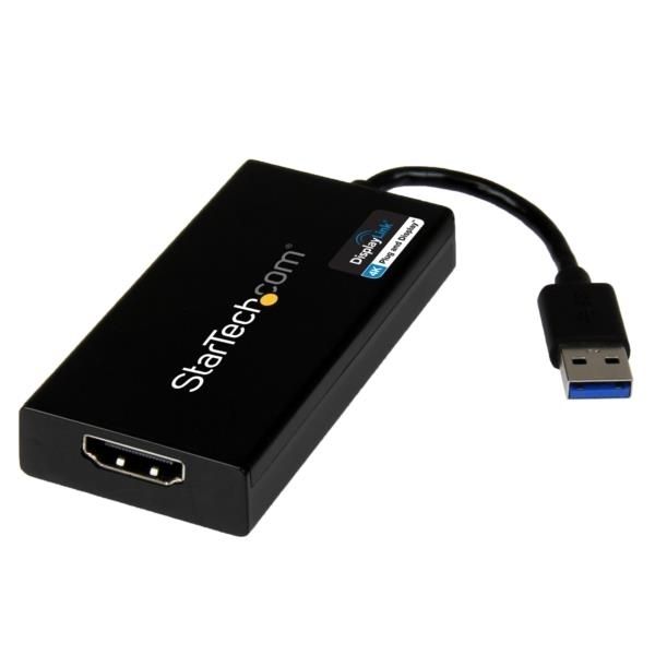 Adaptador Gráfico Externo Multi Monitor USB 3.0 a HDMI Ultra HD 4K Certificado DisplayLink