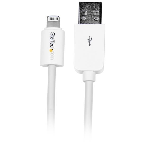 Cable 3m Lightning 8 Pin a USB A 2.0 para Apple iPod iPhone 5 iPad - Blanco