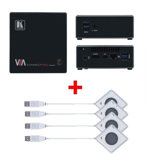 Kramer VIA Connect Pro + 4 Botones USB Kramer VIA Pad