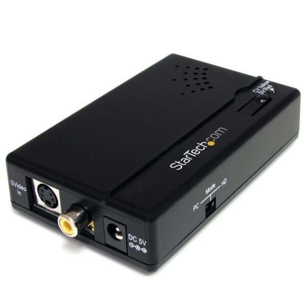 Adaptador Conversor de Audio y Vídeo Compuesto RCA S-Video a HDMI - HD 1080p