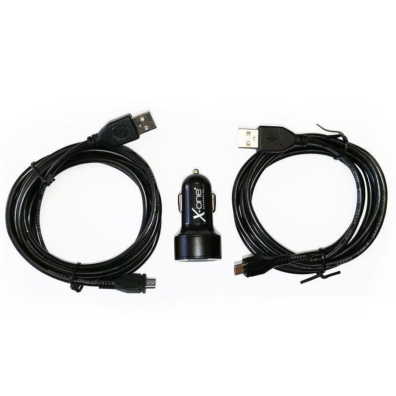 Pack cables mini usb y Cargador de coche doble USB para Motorola T82 /T82EX/ T92