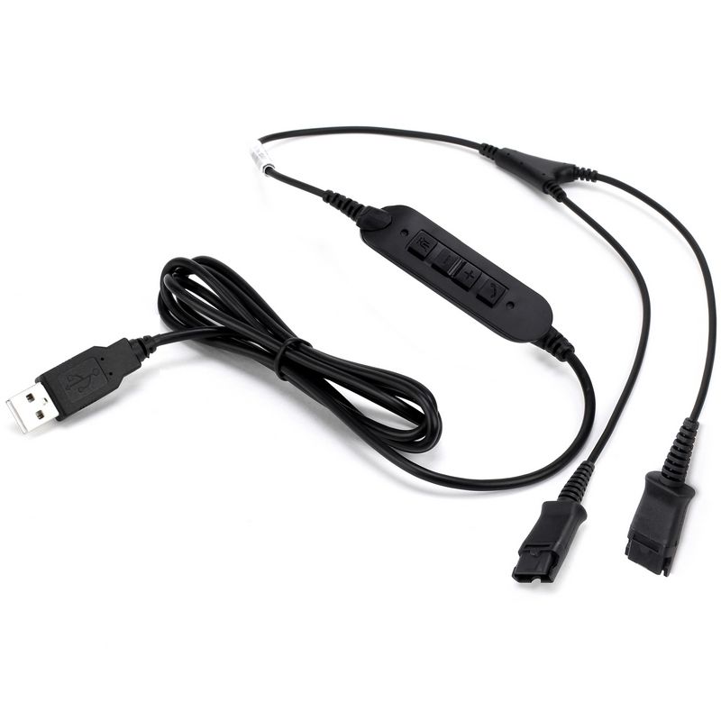 Cleyver Cable Y USB-QD para Poly