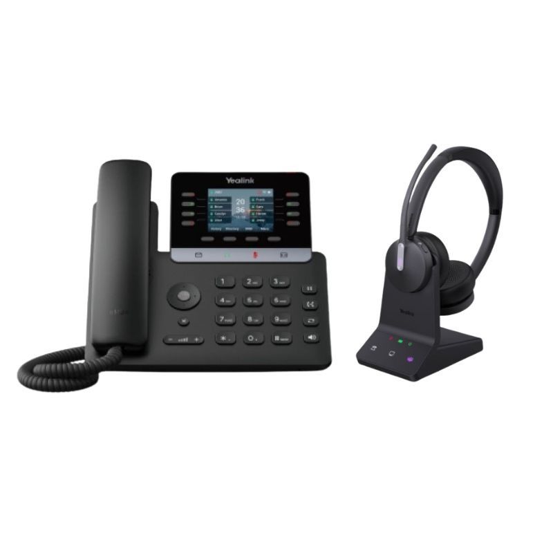 Pack Teléfono IP Yealink T73W + Yealink WH64 Auricular Inalámbrico Duo