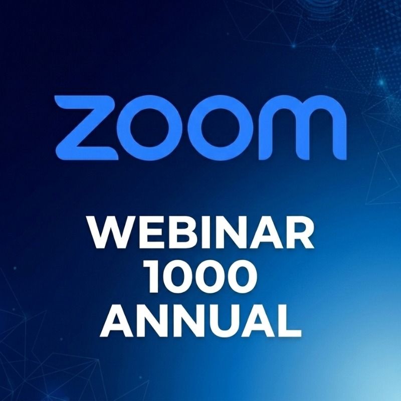 Zoom Webinar 1000 Licencia Anual