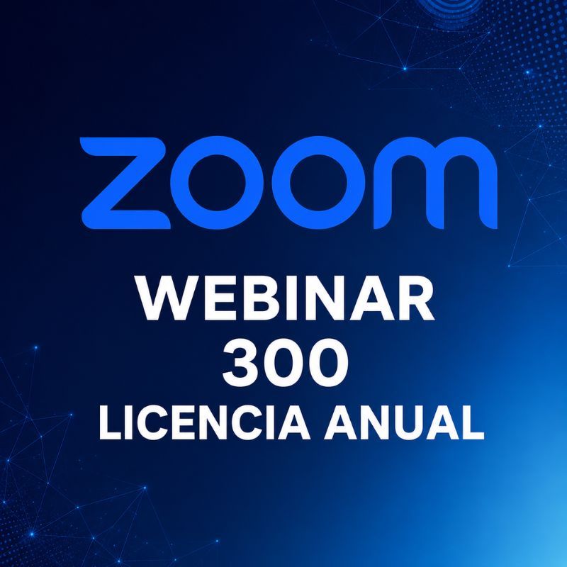 Zoom Webinar 300 Licencia anual