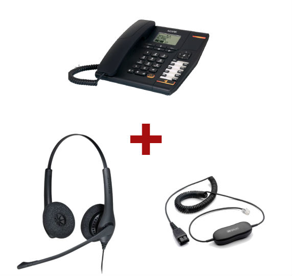 Alcatel Temporis 880 + Jabra Duo + Cable de conexión