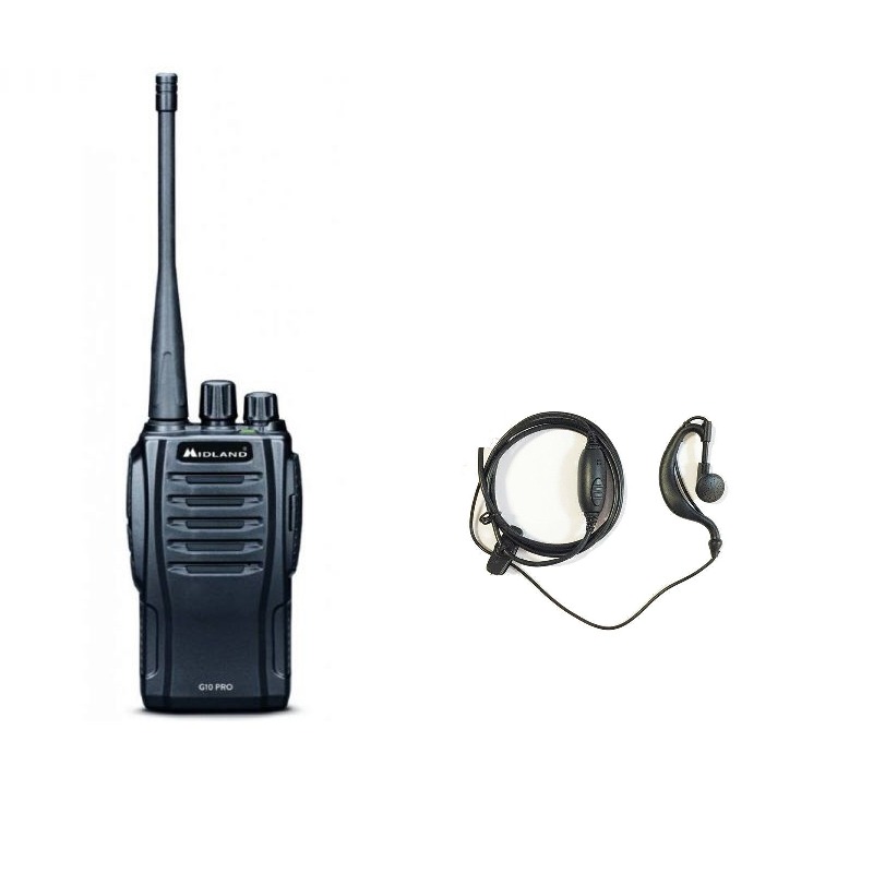 Pack Midland G10 Pro + auricular contorno de oreja