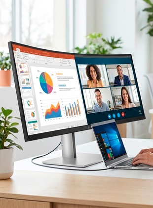 HP DQHD E45c G5 monitor curvo - Onedirect