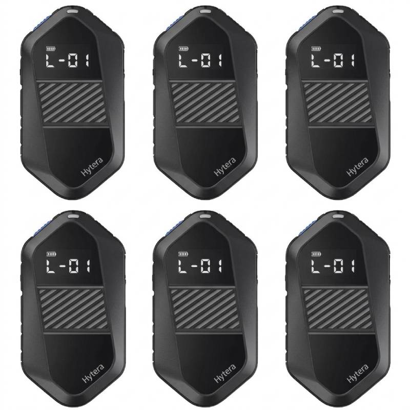 Pack de 6 walkie talkies PMR446 Hytera S1E