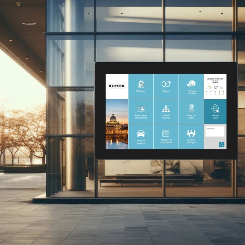 Kimex 162-5501TP Pantalla Táctil Exterior 55" Full HD