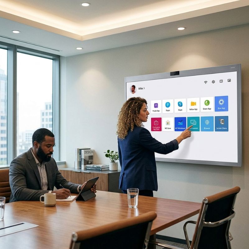 LG One:Quick Works 55CT5WN-B Pantalla para videoconferencias 4K de 55