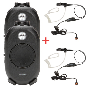 Motorola CLP446 Duo con auriculares de seguridad