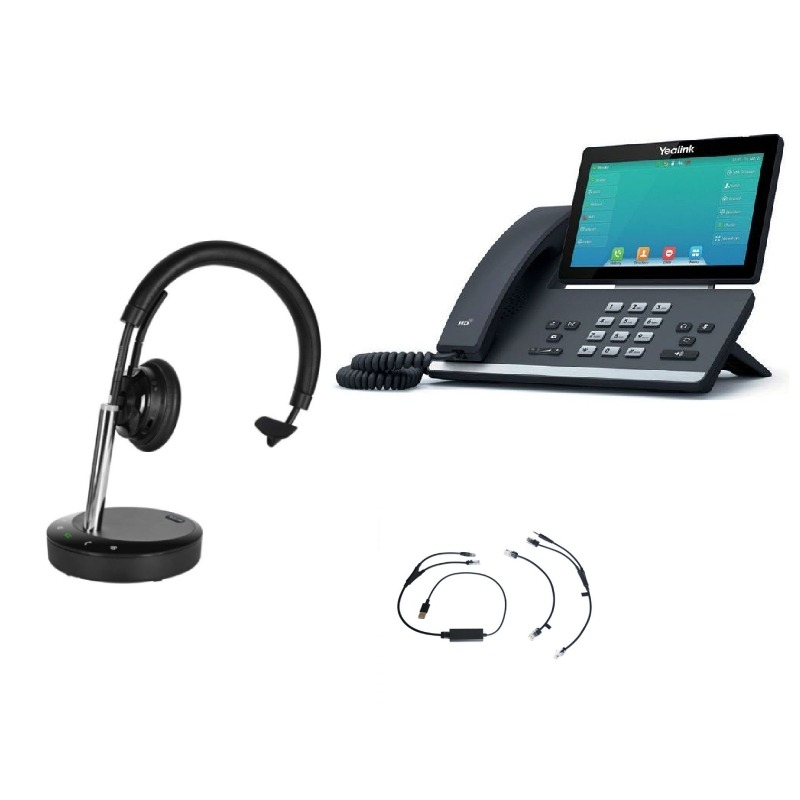 Pack Yealink T57W+ descolgador electrónico+Cleyver DECT Office