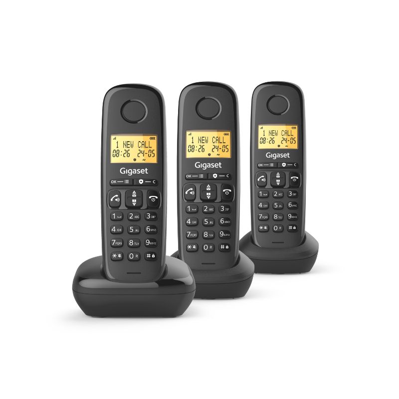 Gigaset Basic 100 Trio Teléfono DECT 3 Terminales