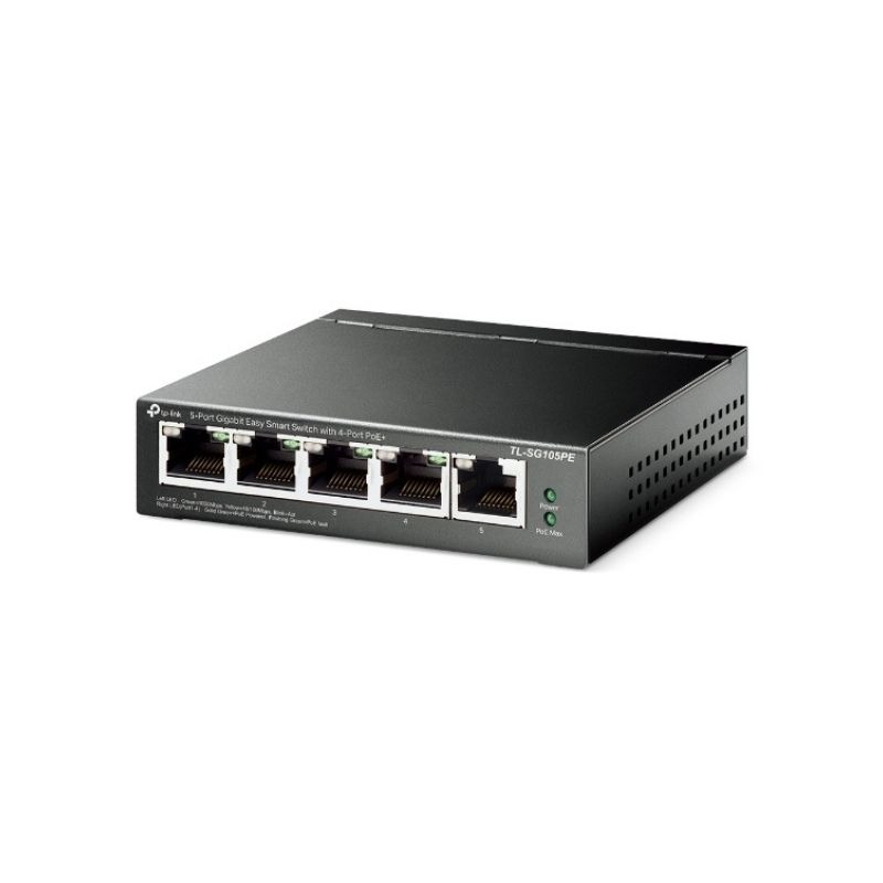 TP Link TL SG105PE Switch Gigabit 4 Puertos PoE