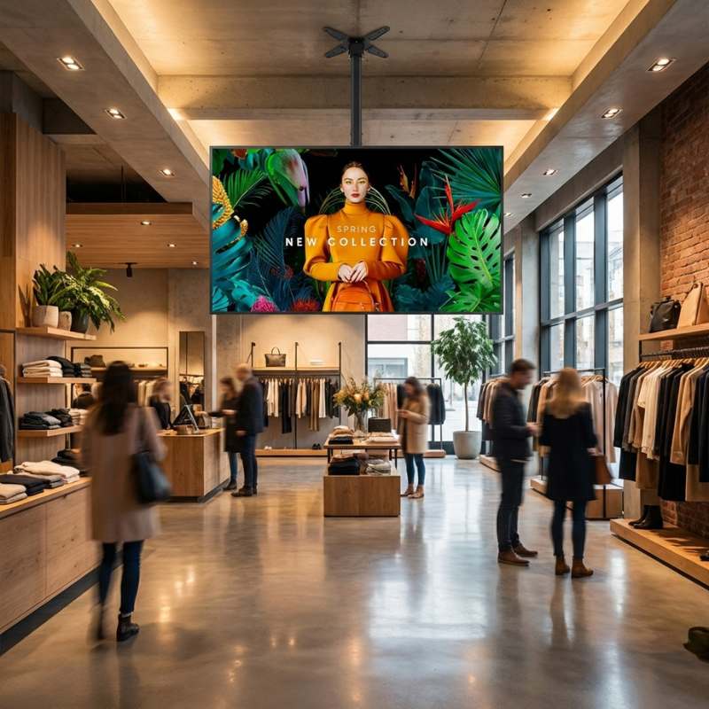 Pack pantalla Samsung QBC 55" + soporte de techo Neomounts