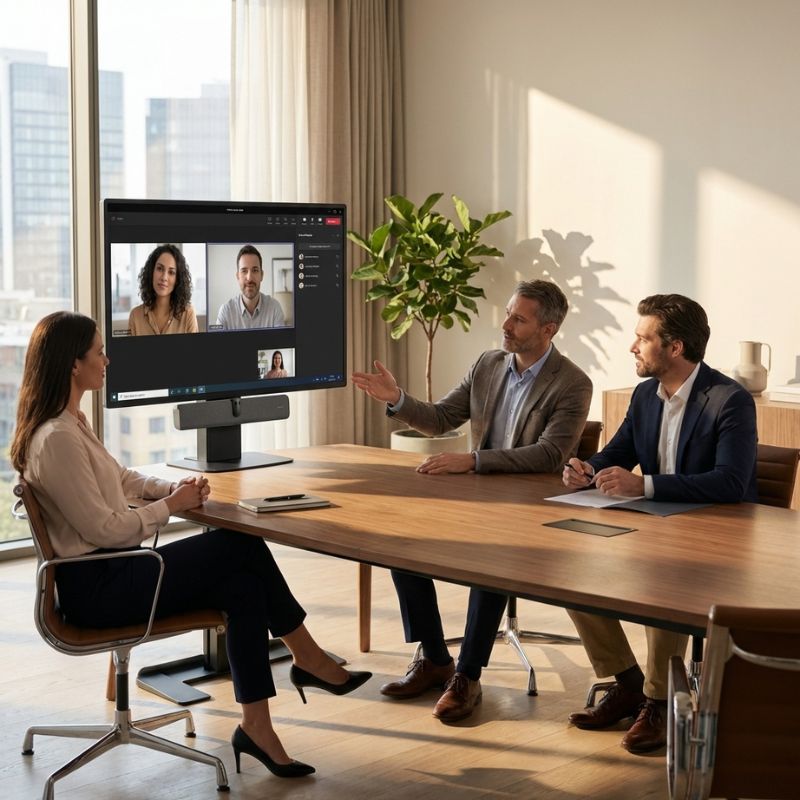 Kit videoconferencia Jabra PanaCast 40 VBS + iiyama T4329AS-B1AG + soporte