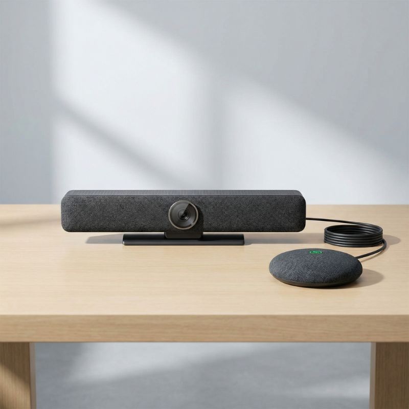 Pack Cleyver Room Bar para salas medianas 4K Zoom 10x + Micrófono de Extensión con Cable