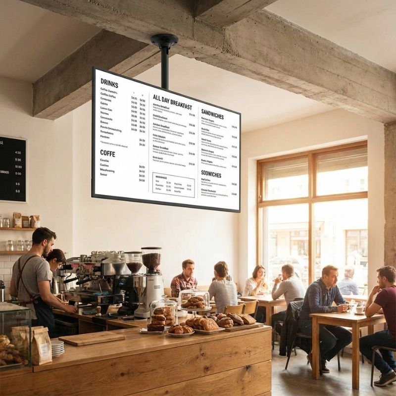 Pack Samsung QBC 75" + Soporte de techo Neomounts FPMA-C340BLACK