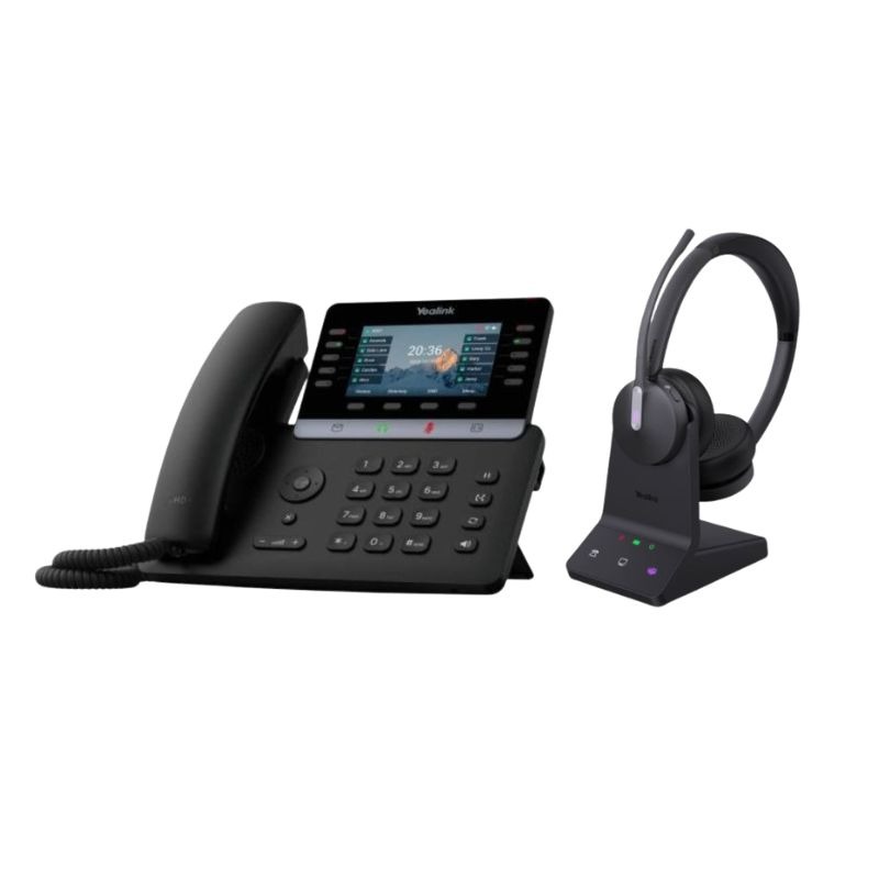 Pack teléfono IP Yealink T74U y Auricular WH64 Duo DECT
