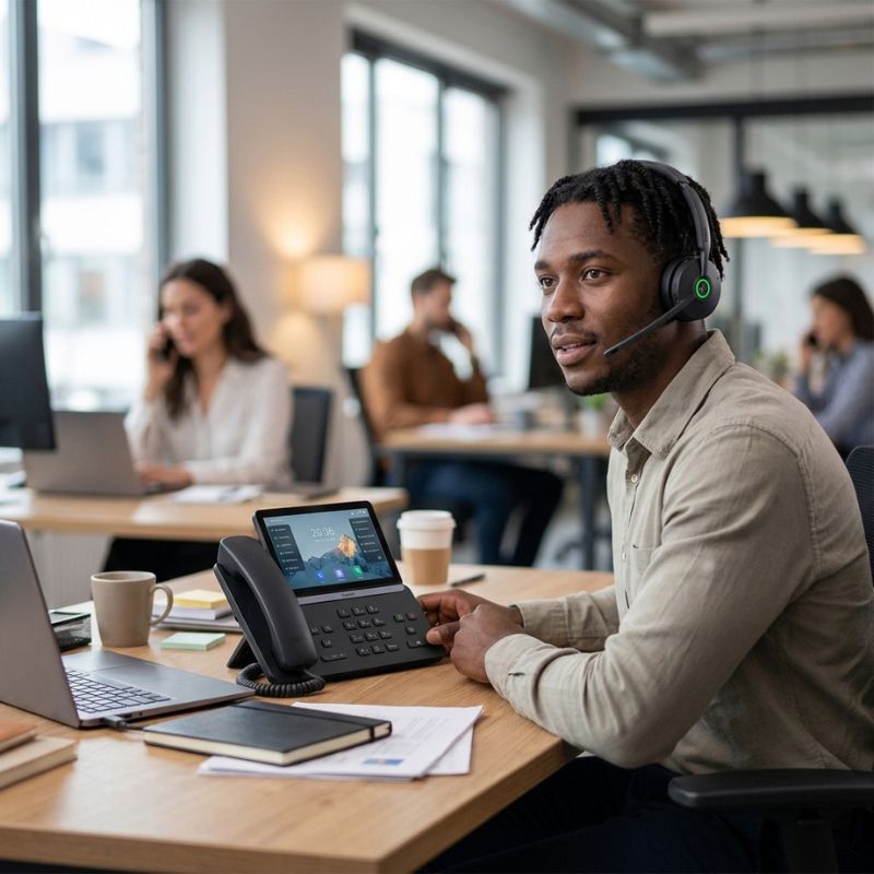 Pack Teléfono IP Yealink T88W + Auriculares Yealink WH68 Workstation UC