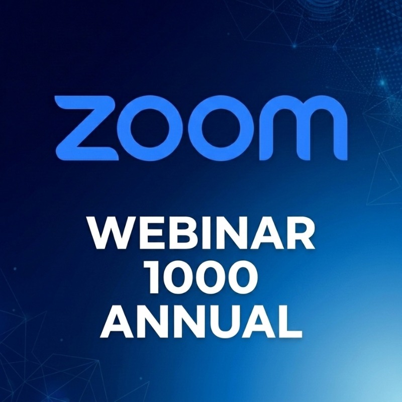 Zoom Webinar 1000 Licencia Anual