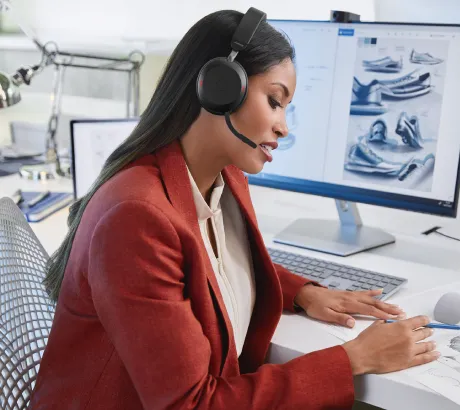 Auriculares para PC con micrófono para llamadas y videoconferencias desde el ordenador