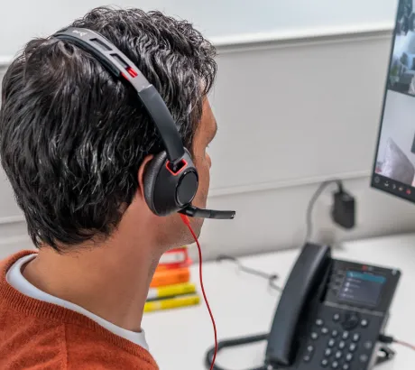 Auriculares para teléfono fijo con micrófono para llamadas profesionales