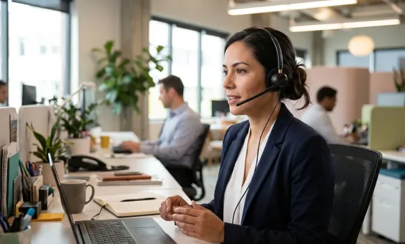 Auriculares QD con micrófono para telefonía profesional