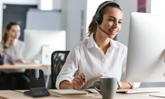 Cascos inalámbricos con micrófono para oficina