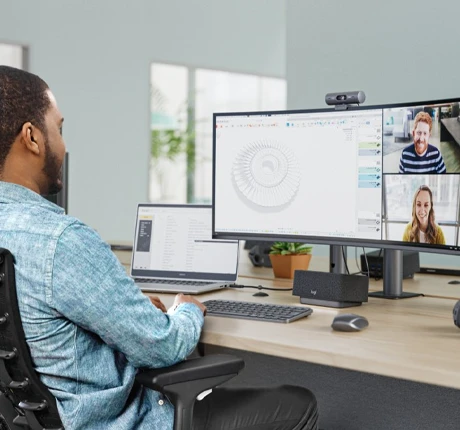 Webcams profesionales para puestos individuales y teletrabajo