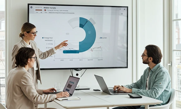 Pantallas táctiles para sala de reunión