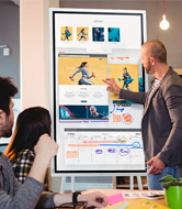 Pantallas táctiles para sala de reunión