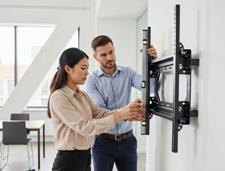 Soportes de pared para pantallas profesionales Soportes de pared para pantallas profesionales en entornos corporativos y comerciales