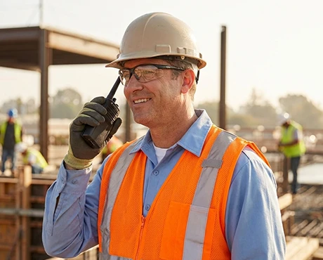 Walkie talkies para construcción