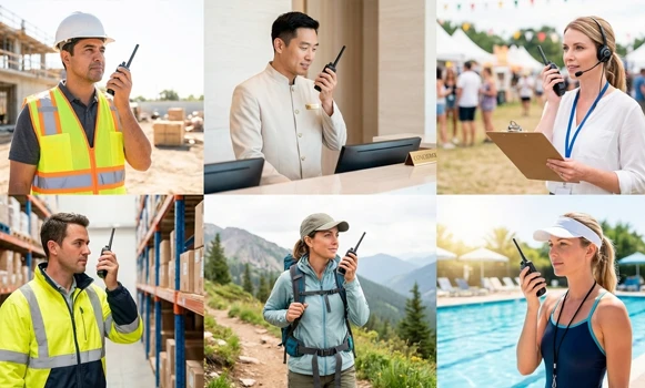 Walkie talkies por sector profesional