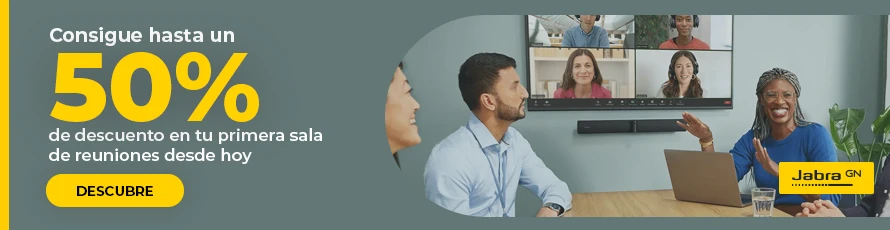 Consigue hasta un 50% de descuento en tu primera sala de reuniones desde hoy