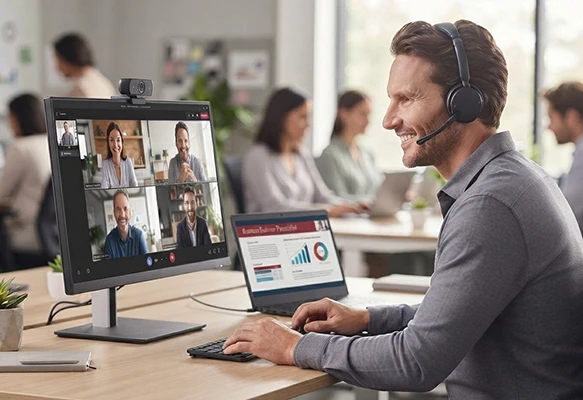 Selección de los mejores auriculares con micrófono para videoconferencia de 2026