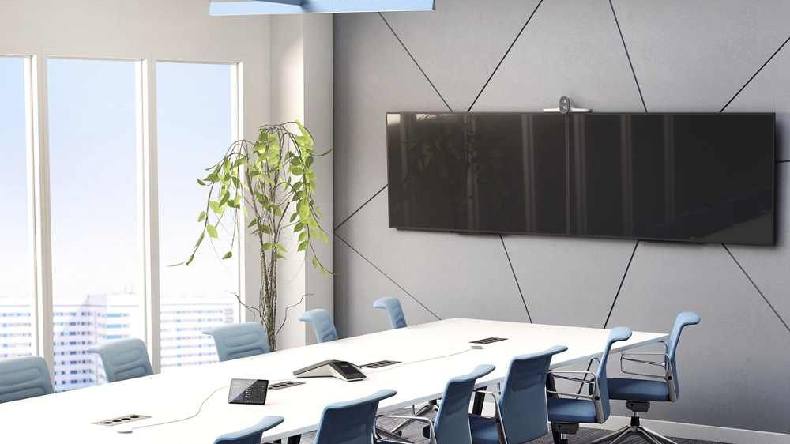 Cámara en sala de reunión muy elegante para cualquier espacio