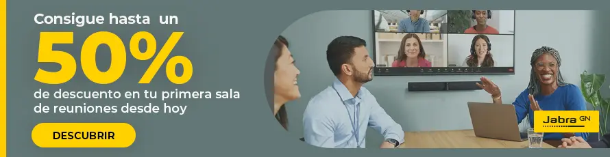 Consigue hasta un 50% de descuento en tu primera sala de reuniones desde hoy
