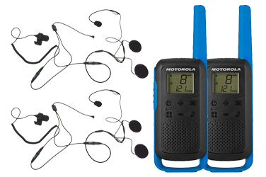 Motorola Talkabout T62 + 2x kit manos libres para casco