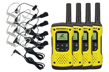 4 Motorola T92 H2O + 4 Auriculares