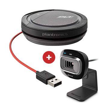 Pack de Microsoft Lifecam con Plantronics Calisto 3200