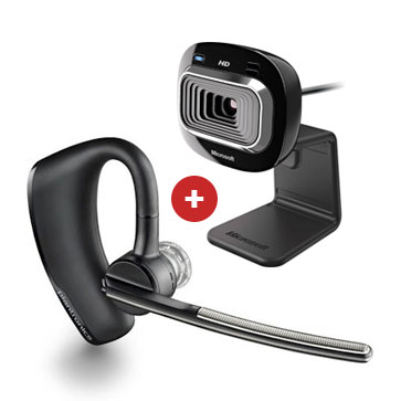 Pack Microsoft Lifecam HD-3000 con Plantronics Voyager Legend