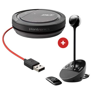 Pack de Logitech BCC950 + Plantronics Calisto 3200 USB-A