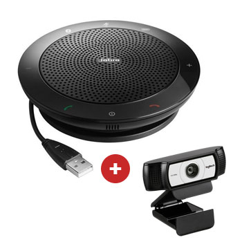 Pack de Logitech C930 con Jabra Speak 410