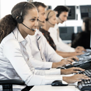 Teléfono con auriculares 