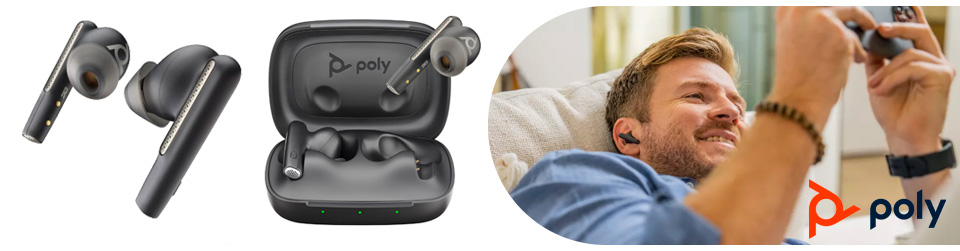 Poly Voyager Free 60 Negro USB-A UC + Estuche